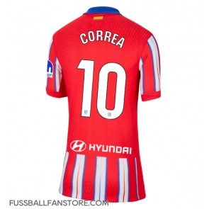 Atletico Madrid Angel Correa #10 Replik Heimtrikot Damen 2024-25 Kurzarm